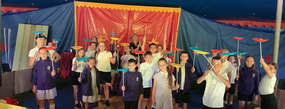 Pupils step into the ring as circus comes to town