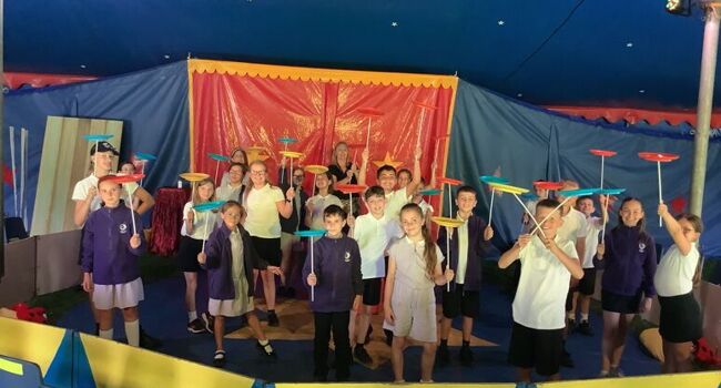Pupils step into the ring as circus comes to town Image