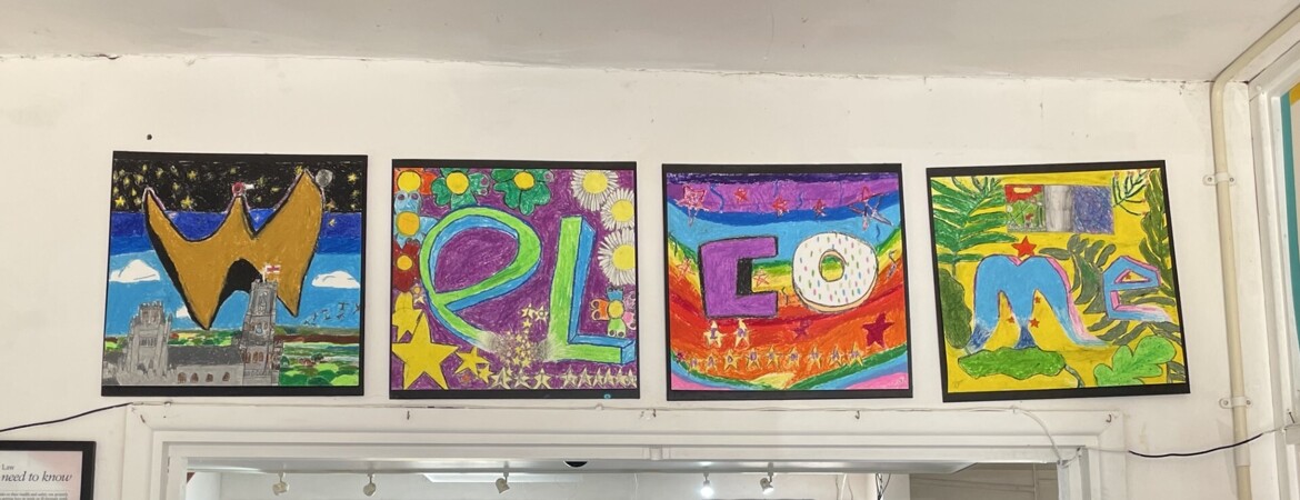 Students design mural for gallery entrance as part of work experience
