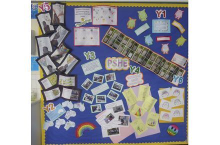 Whole School PSHE. Blue poster.