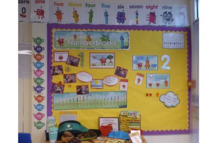YR Numbers and Counting. Collage of numberblock pictures.
