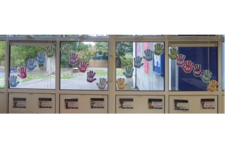 Y1 Times tables facts window display.