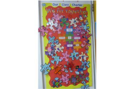 Y2 RRSA Class Charter. Red and yellow poster.