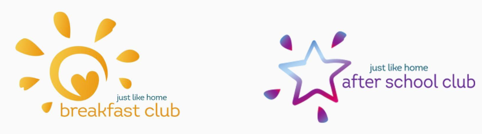 Just like home club logos. Breakfast club has a yellow sun logo and after shool and purple star