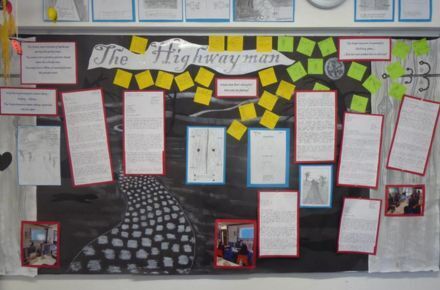Y5 Highway Man English Writing. Black poster and artwork.