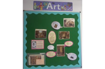 Y6 Art. Green poster.