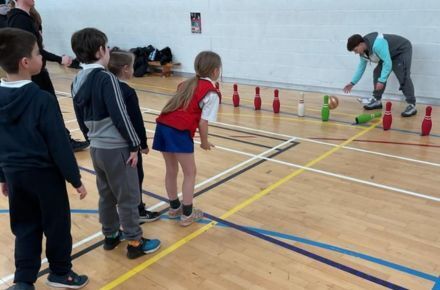 15 Pan Athlon event. Pupils in sports hall.