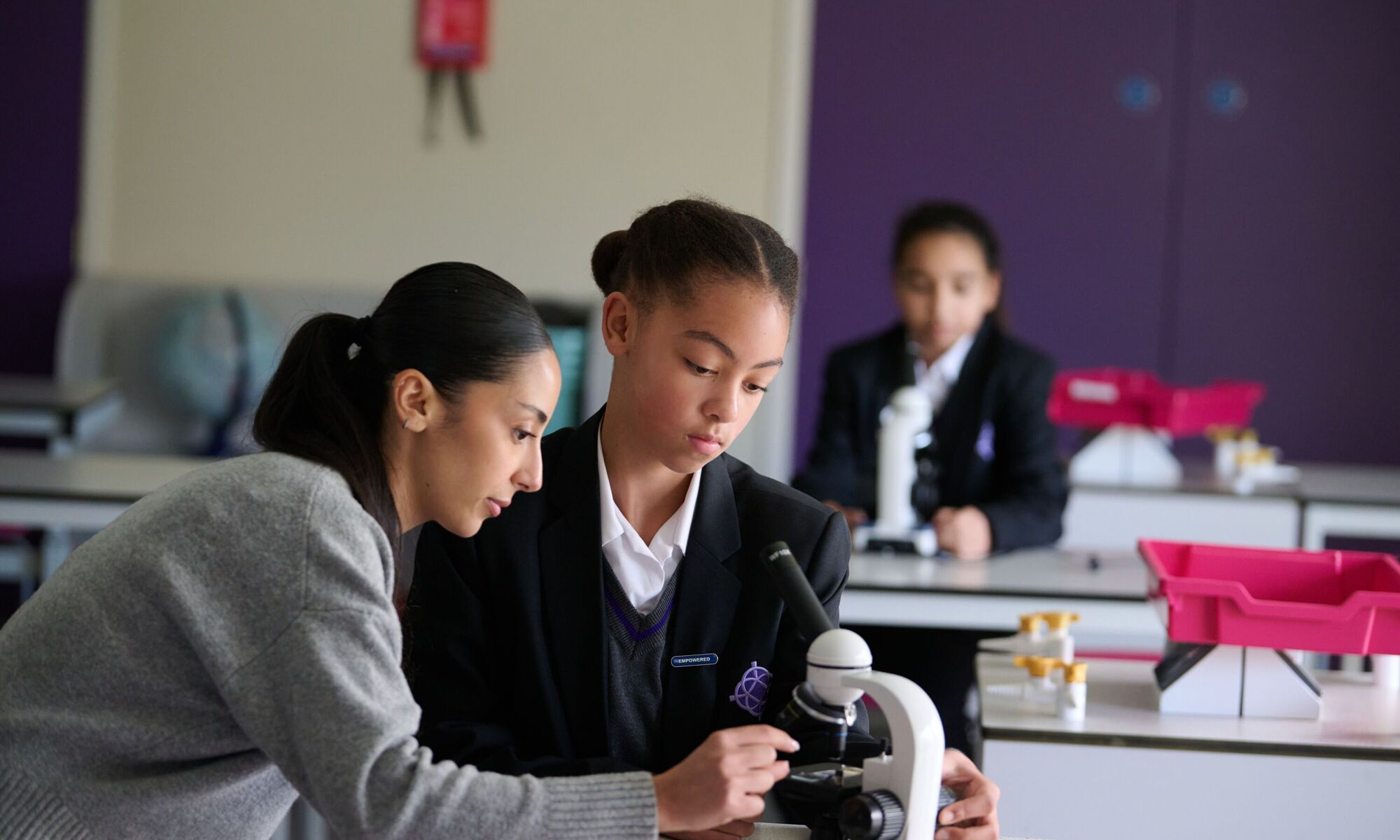 Fulham Cross pupils together in class