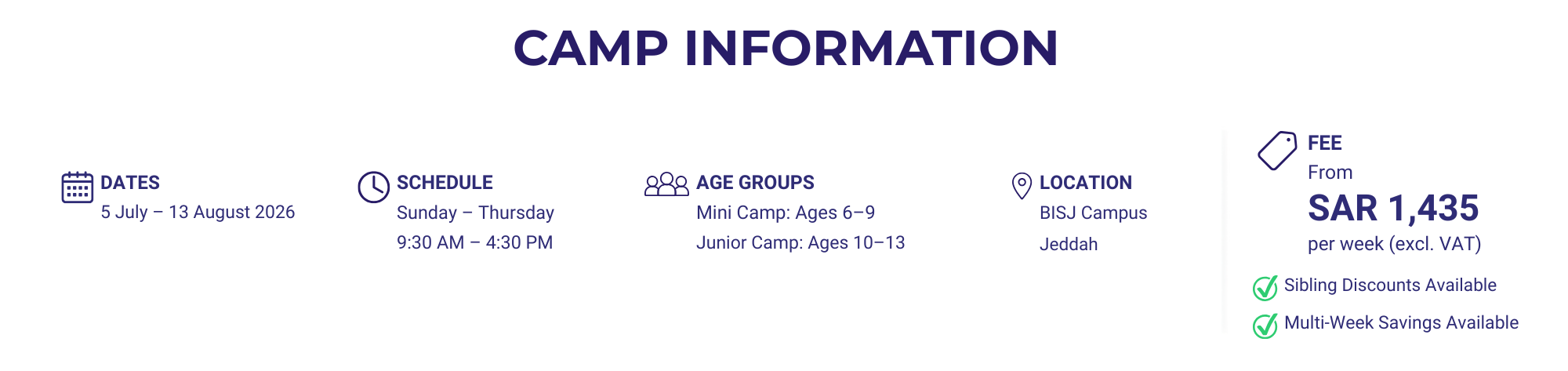 CAMP INFORMATION