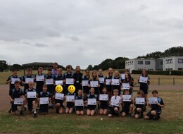 Y7 Group photo KS3 awards FACE