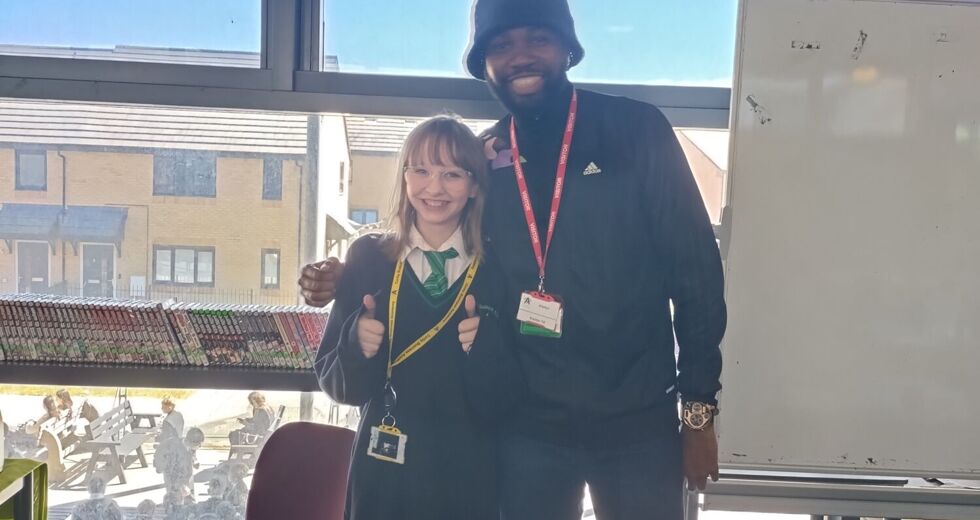 Awarding Winning Poet Karl Nova visits the Academy
