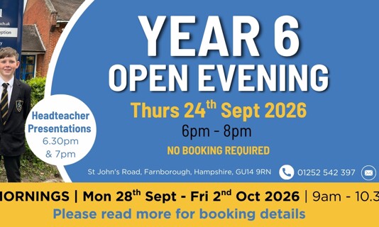 Cove School Open Evening and Mornings 2026