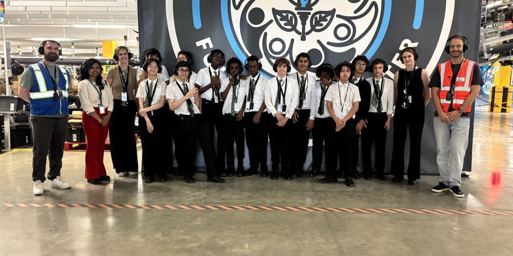 Year 9 Robotics Club Visits Amazon Fulfilment Centre