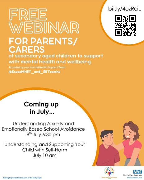 Secondary workshops july