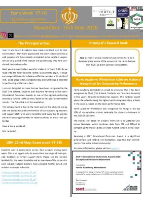 Newsletter: 15th May 2026