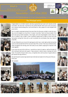 Newsletter: 22nd May 2026
