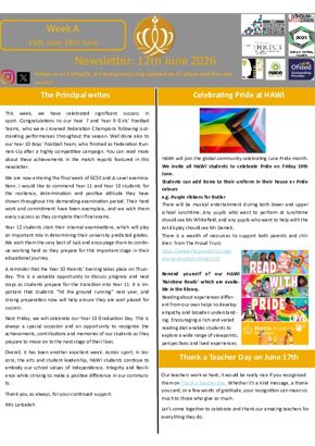 Newsletter: 12th June 2026