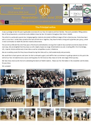 Newsletter: 19th June 2026