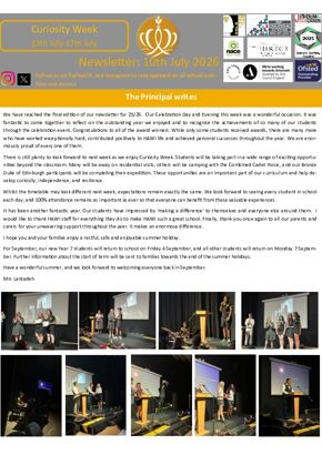 Newsletter: 10th July 2026