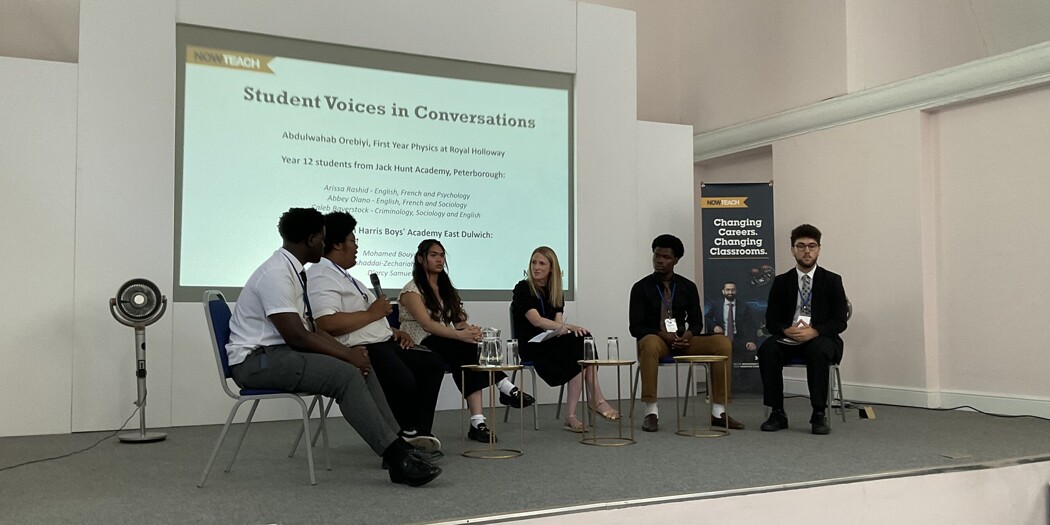 Students Join Panel at 'Now Teach' Annual Conference