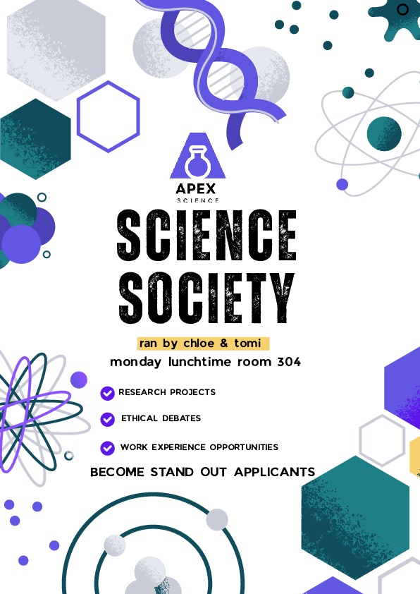 Science society poster