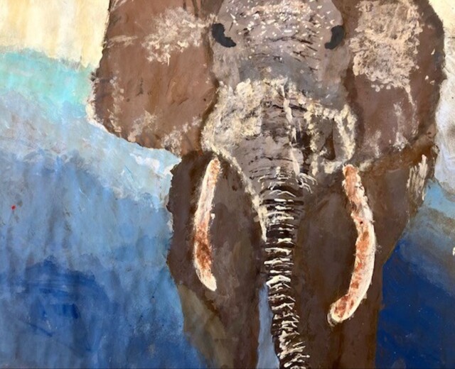 Year 5 & 6 Endangered Animals Art Image