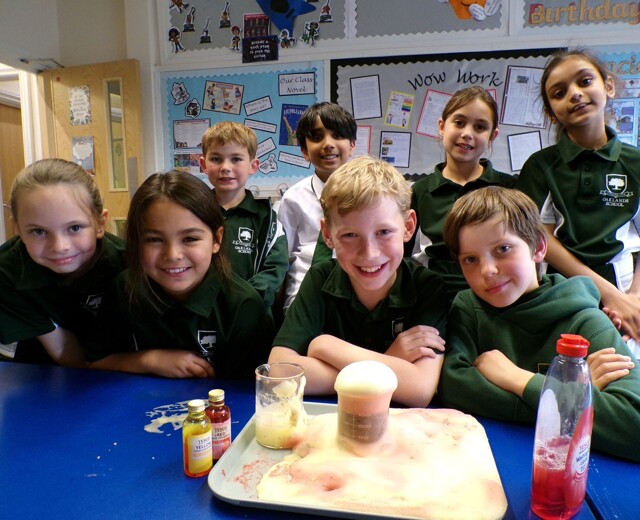 STEM Club create Elephant Toothpaste! Image