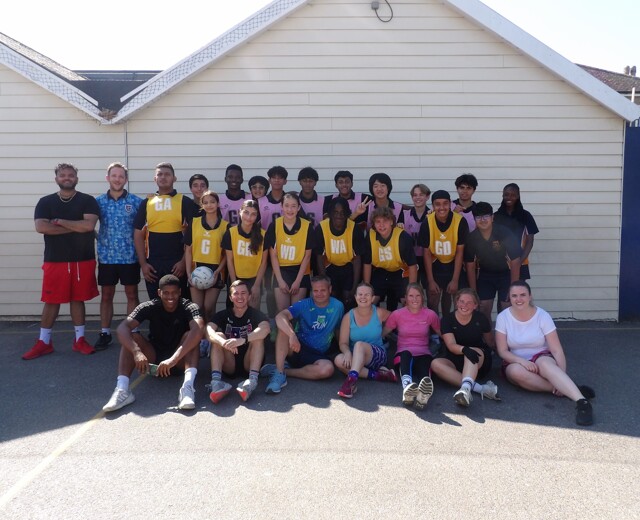 Staff vs Pupils Netball Match Image