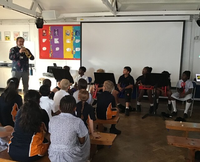 Year 5 Trumpet Assembly Image