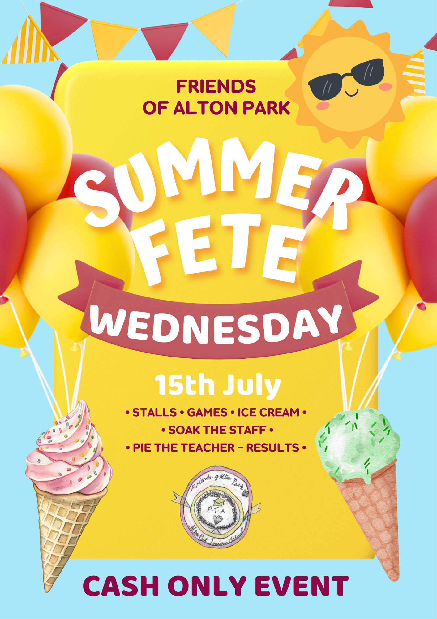 PTA summer fete flyer