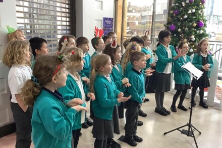 Singing AT SHOPPING CENTRE