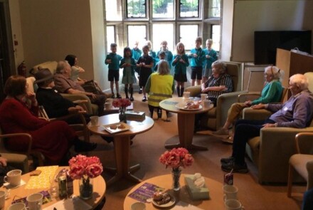 Singing at st michaels hospice